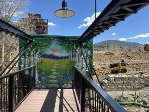 Silverthorne begins construction at bridge behind pavilion, adding new features to improve river access