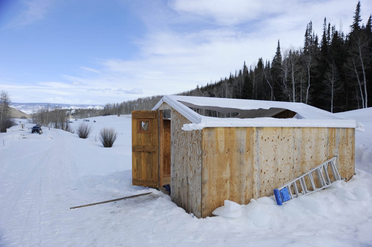 Routt County Sheriff's Office deputies investigated a shack near the portion of Routt County Road 7 where the stolen car was discovered.
