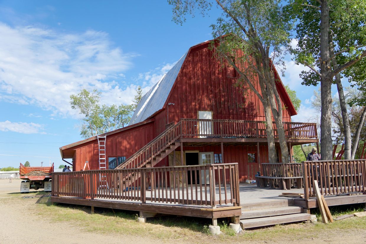Luttrell Barn gets a new roof, to reopen in Craig in July