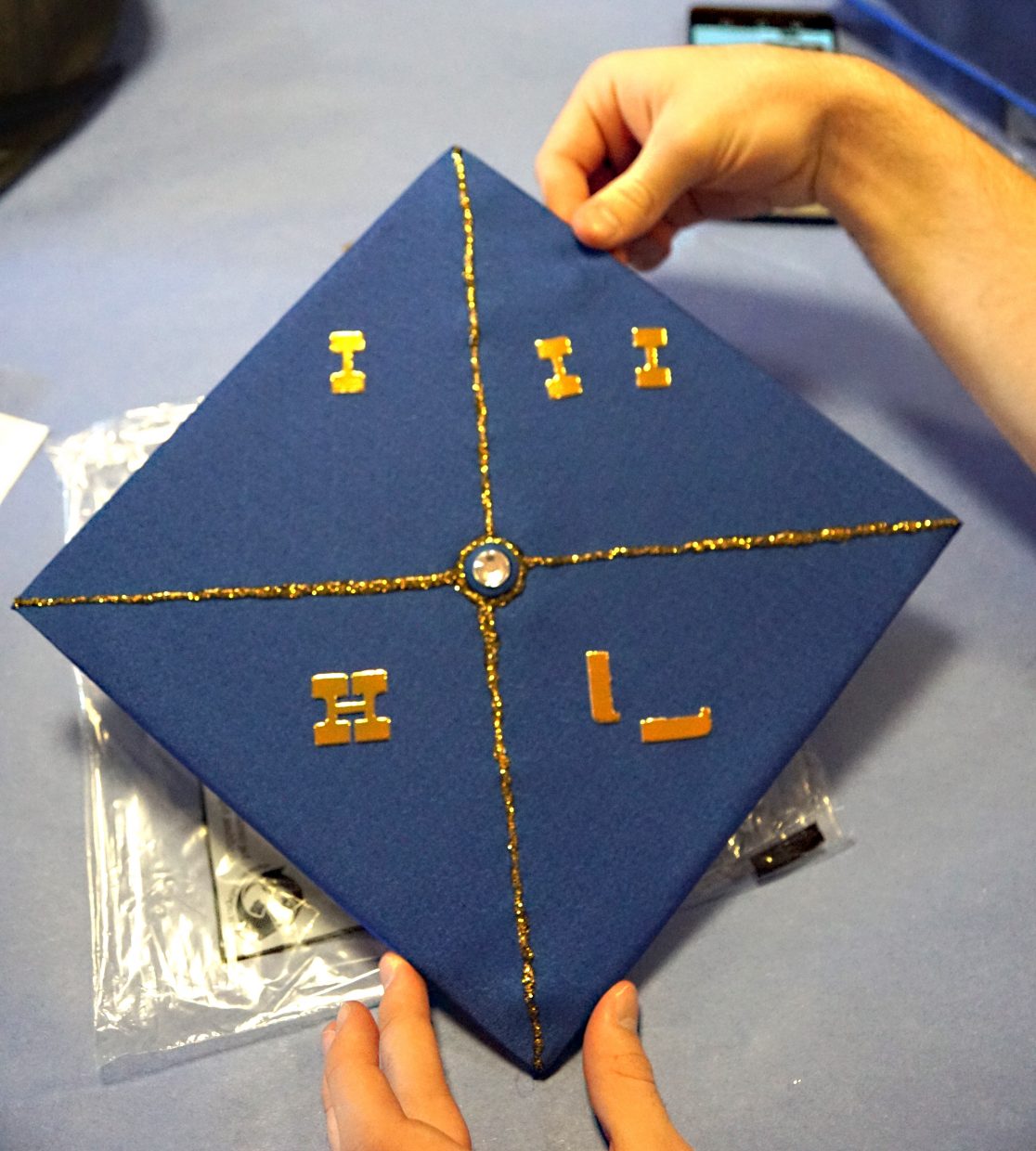 Some messages on caps were more cryptic than others. 