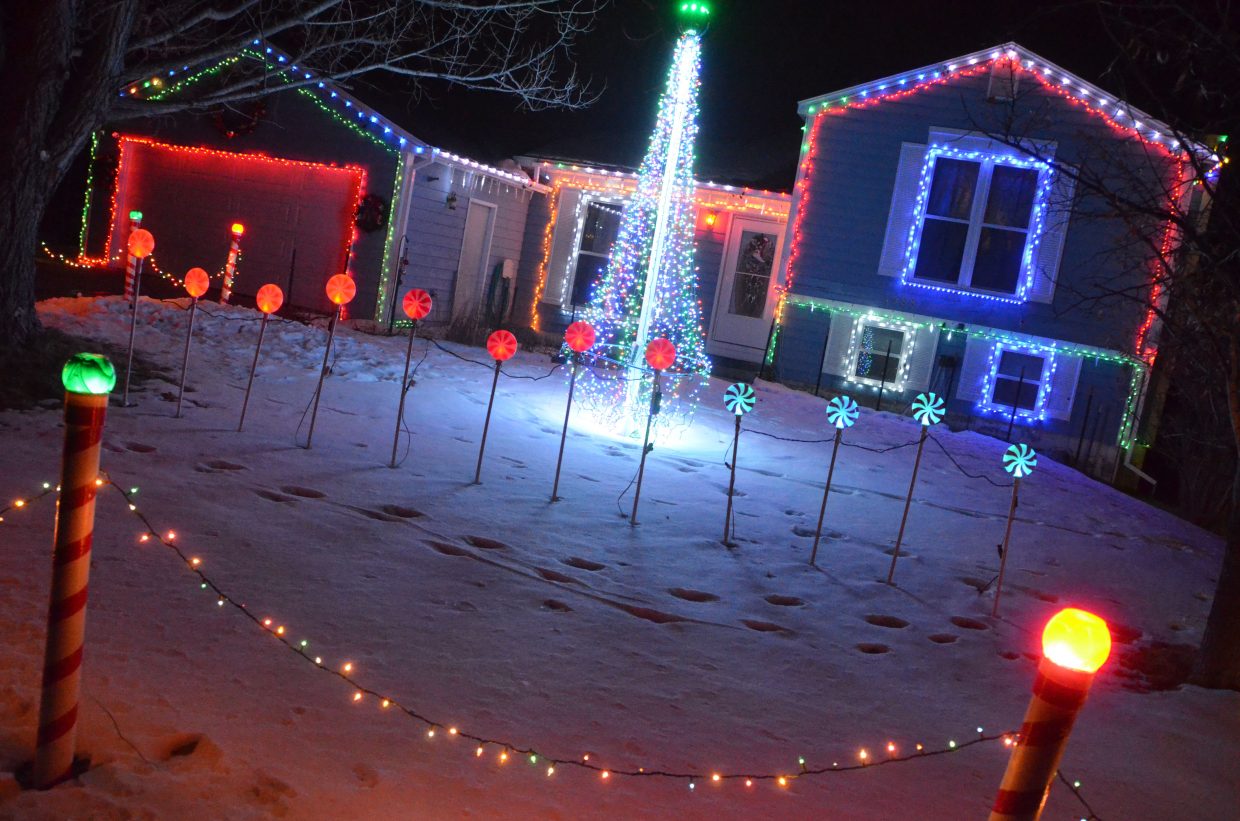 The Pike home at 1588 E. 10th St. in the 2018 Holiday Tour of Lights.