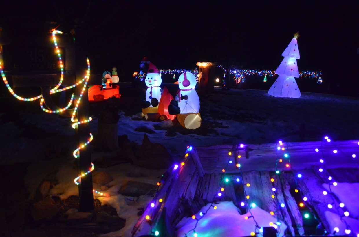 The Jones home at 315 Bonderud Ave. in the 2018 Holiday Tour of Lights.