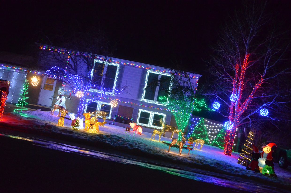 The Brown home at 760 Riford Road in the 2018 Holiday Tour of Lights.