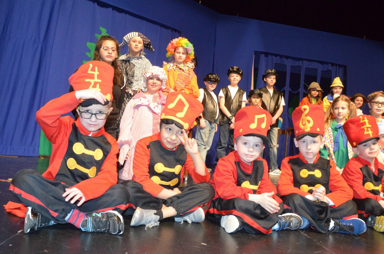 The full cast and crew of the Missoula Children's Theatre production of 