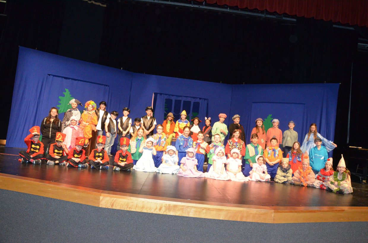The full cast and crew of the Missoula Children's Theatre production of 