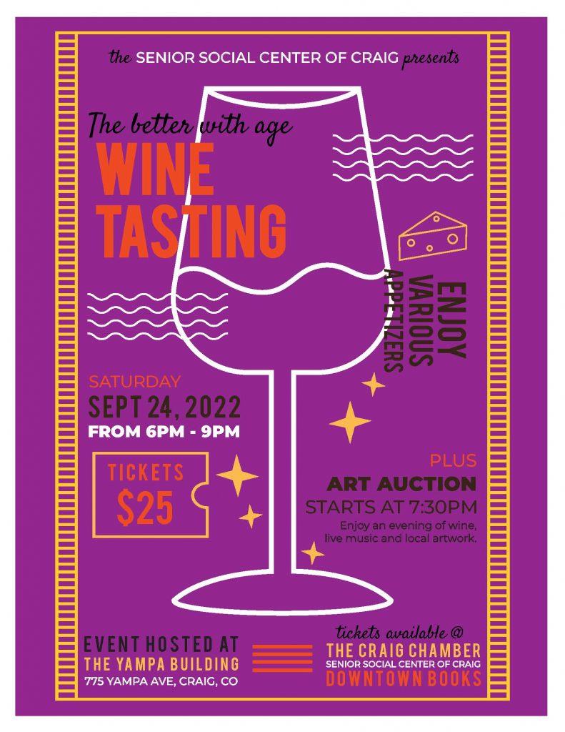 Tickets available for Saturday wine tasting fundraiser in Craig