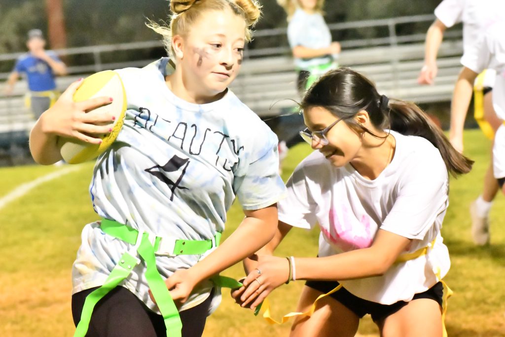 Moffat County girls get rowdy in Powder Puff football tradition