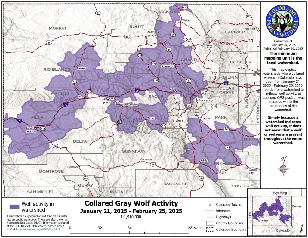 Map Colorado Locks How rare will wolf sightings be in Colorado? | CraigDailyPress.com