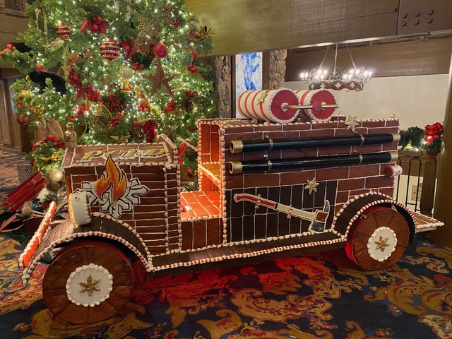 Stein Ericksen holiday display includes 12-foot-long gingerbread firetruck - Vimarsana News