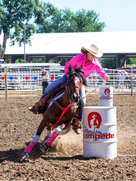 Eighteen-year-old Taylor Miller and her pinto, 