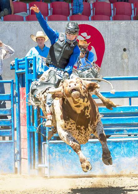 As the riders get older, the bulls get much bigger and more athletic. As a senior bull rider, Cody Havens draws a bull that would be bucking on a Saturday night anywhere in Colorado.