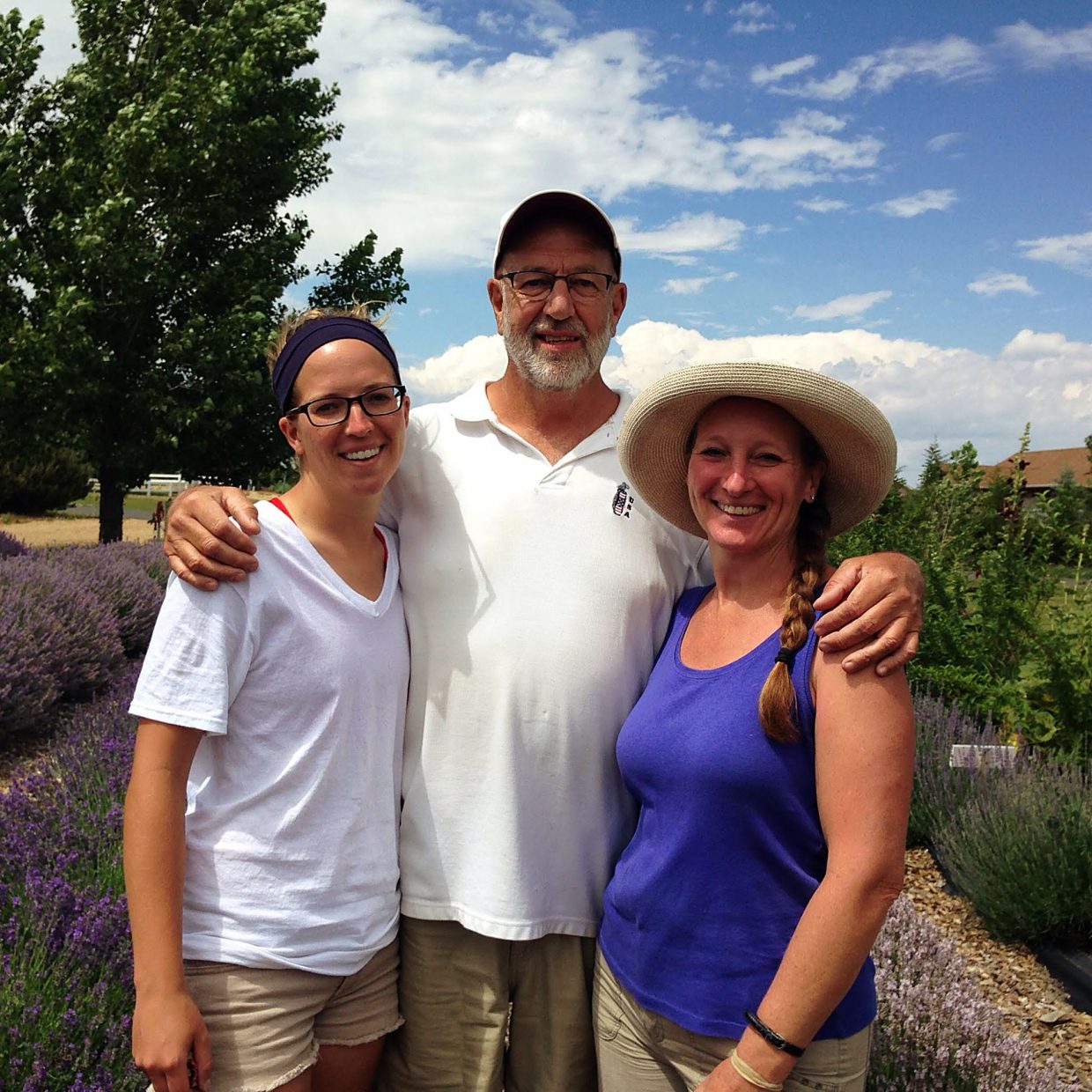 From left, Julia, Bob and Trudy Perry happily grow lavender at their Heritage Lavender farm in Berthoud, Colo.