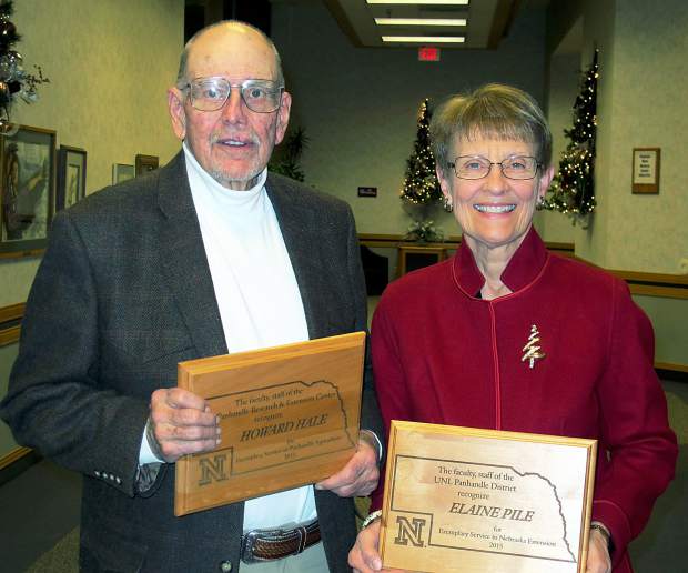 Hale, Pile recognized for service to ag, extension
