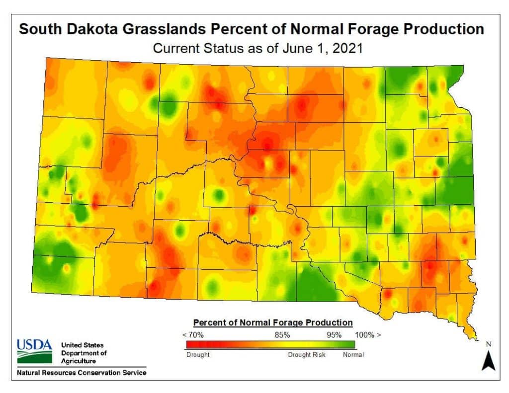 South Dakota Grassland Productivity Outlook