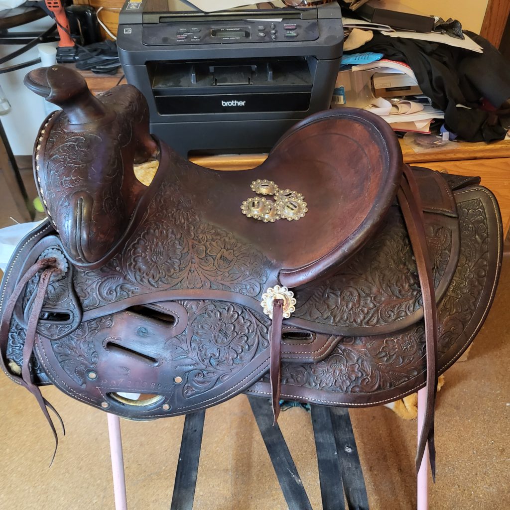 2024 Horse Roundup Theresa Humphrey and the Connolly Saddle