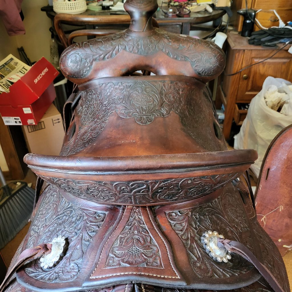 2024 Horse Roundup Theresa Humphrey and the Connolly Saddle