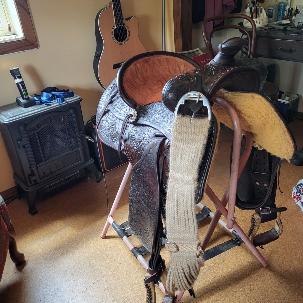 2024 Horse Roundup Theresa Humphrey and the Connolly Saddle