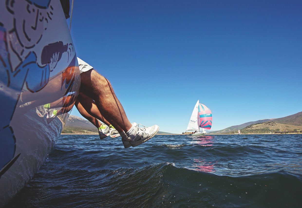 Expert sailing on Lake Dillon