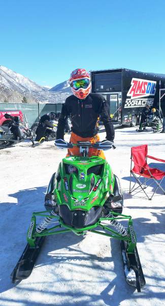 Leadville's Billy Burkhardt on his race-ready Arctic Cat before the adaptive snocross final at X Games Aspen on Jan. 28. It was the 47-year-old's first invite to the X Games event.