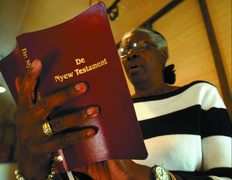 Bible translated into Gullah, the creole language of slaves