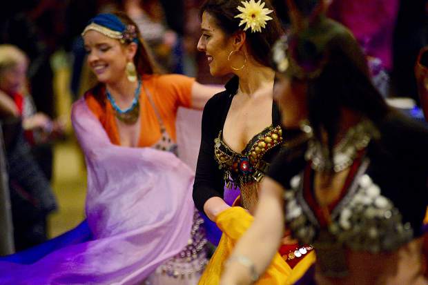 The EveryBelly Dancers perform at the 28th Tim McClure Benefit on Friday, March 10, at the DoubleTree in Breckenridge.
