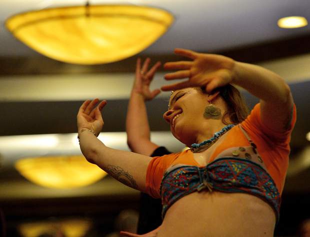 The EveryBelly Dancers perform at the 28th Tim McClure Benefit on Friday, March 10, at the DoubleTree in Breckenridge.