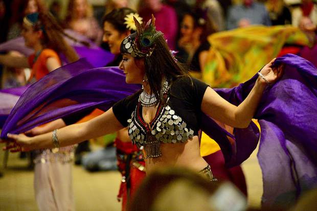 The EveryBelly Dancers perform at the 28th Tim McClure Benefit on Friday, March 10, at the DoubleTree in Breckenridge.