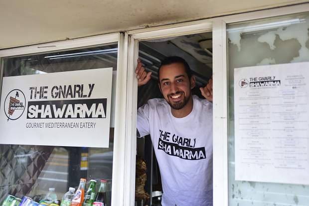 Anthony Tabanji, owner of the Gnarly Shawarma in Breckenridge, recently bought one of four standing large food cart licenses issued by the town and opened his small-scale, Mediterranean-style eatery in May.