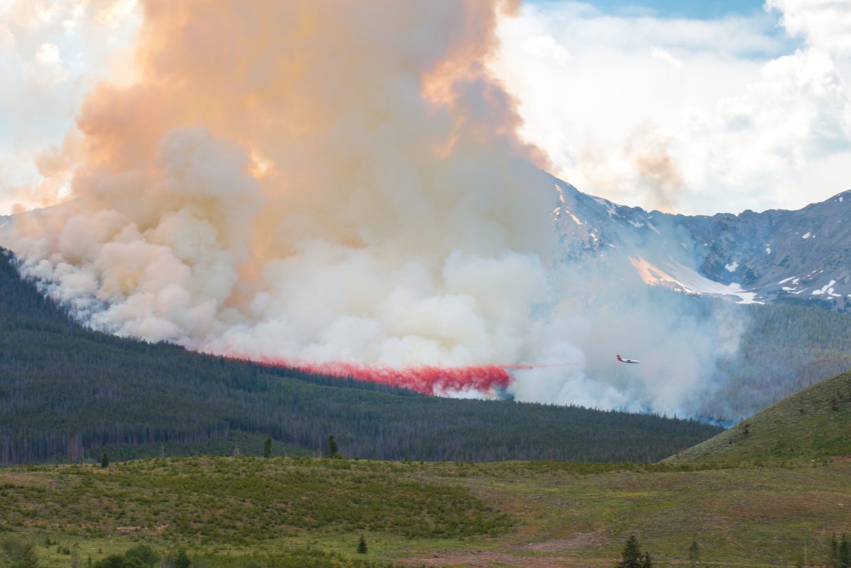 Eight smokejumpers and a local firefighting crew were on the scene.
