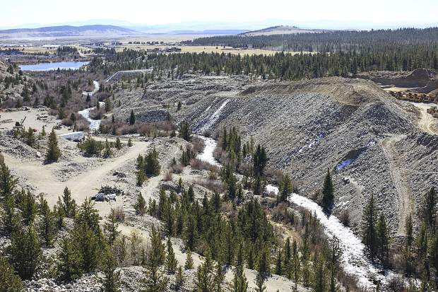 The site of a mining operation for the reality TV show Gold Rush near Fairplay. Residents say the show's presence has become a nuisance.