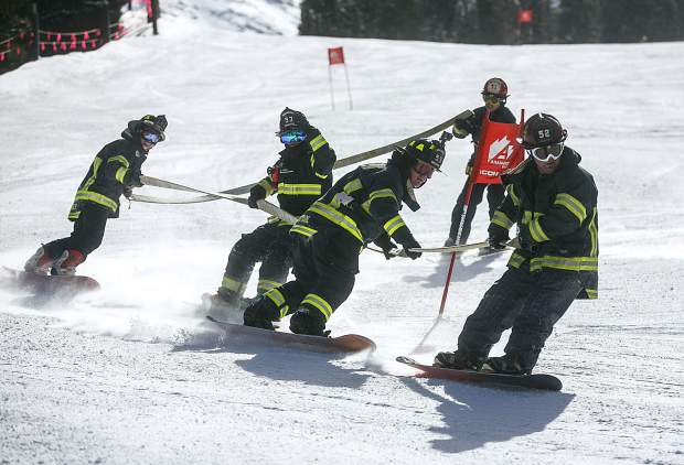 PHOTOS: Fire Hose Relay Race at Arapahoe Basin Ski Area | SummitDaily.com
