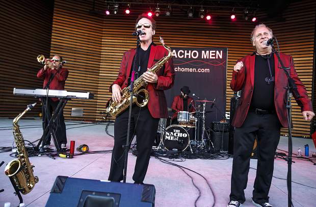 The Nacho Men band performs in the Dillon Concert Series Friday evening, June 29, at the Dillon Amphitheater.