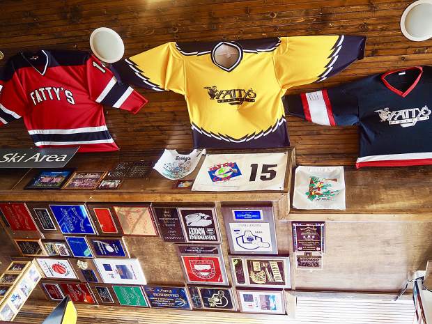 Existing in Breckenridge since 1975, Fatty’s Pizzeria is decorated with a plethora of sports memorabilia.