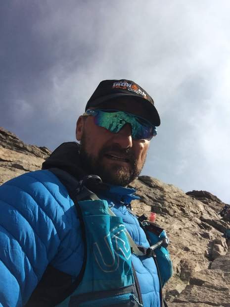 Michal Ovsjannikov, shown here on the Tenmile Traverse, fell about 60 feet down the mountainside after summiting Peak 2 along the traverse last  summer. He's now training for high-elevation races again, inlcuding one he plans to run later this year with his 26-year-old daughter.