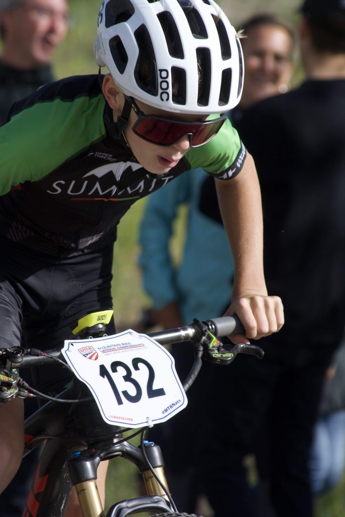 Nico Konecny of Breckenridge races during last month's USA Cycling Mountain Bike National Championships in Winter Park. 
