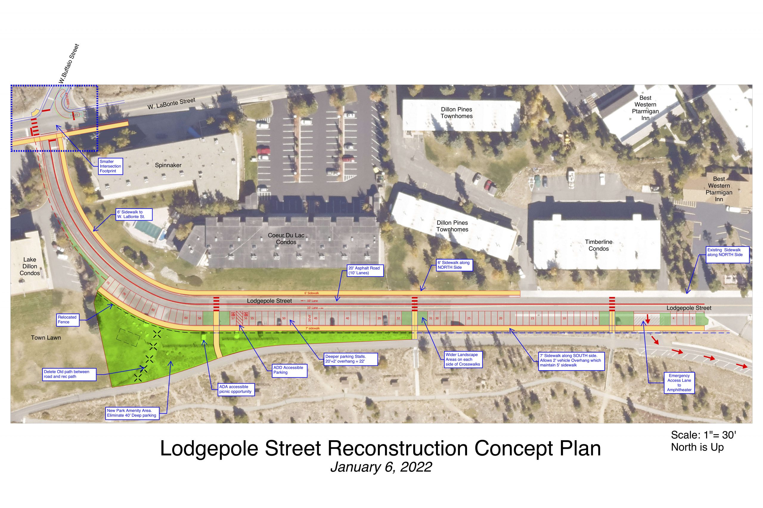 Dillon works on improving Lodgepole Street walkability and safety
