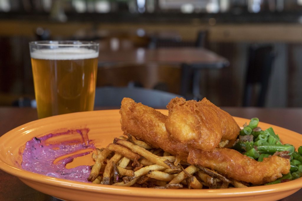 How to make beerbattered fish with blueberry tartar sauce from The