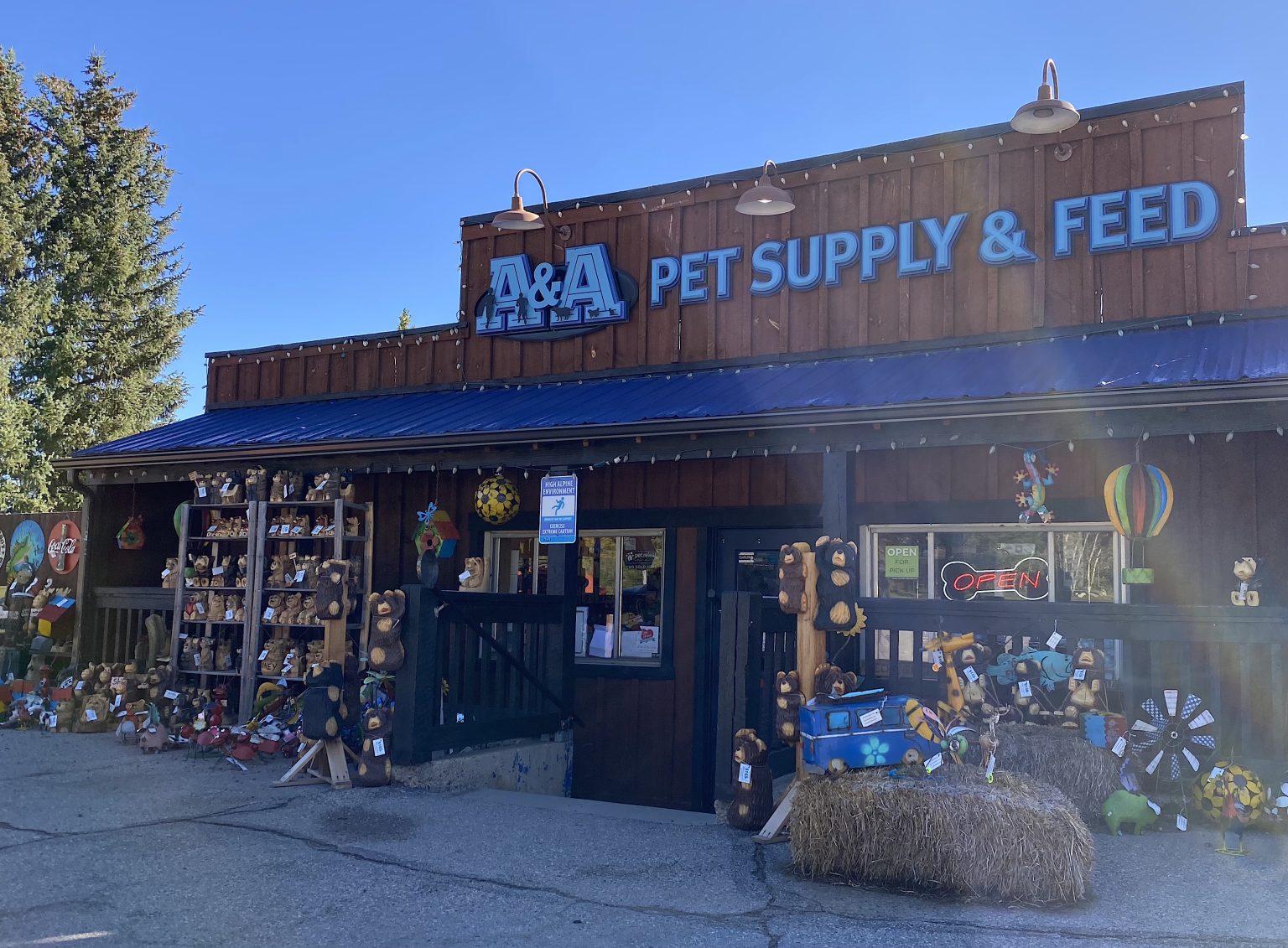 With mud season in full swing owners go to a a pet supply and feed for