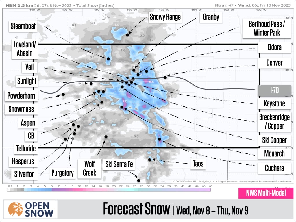 Winter weather advisory issued for Summit County, Colorado mountains ...