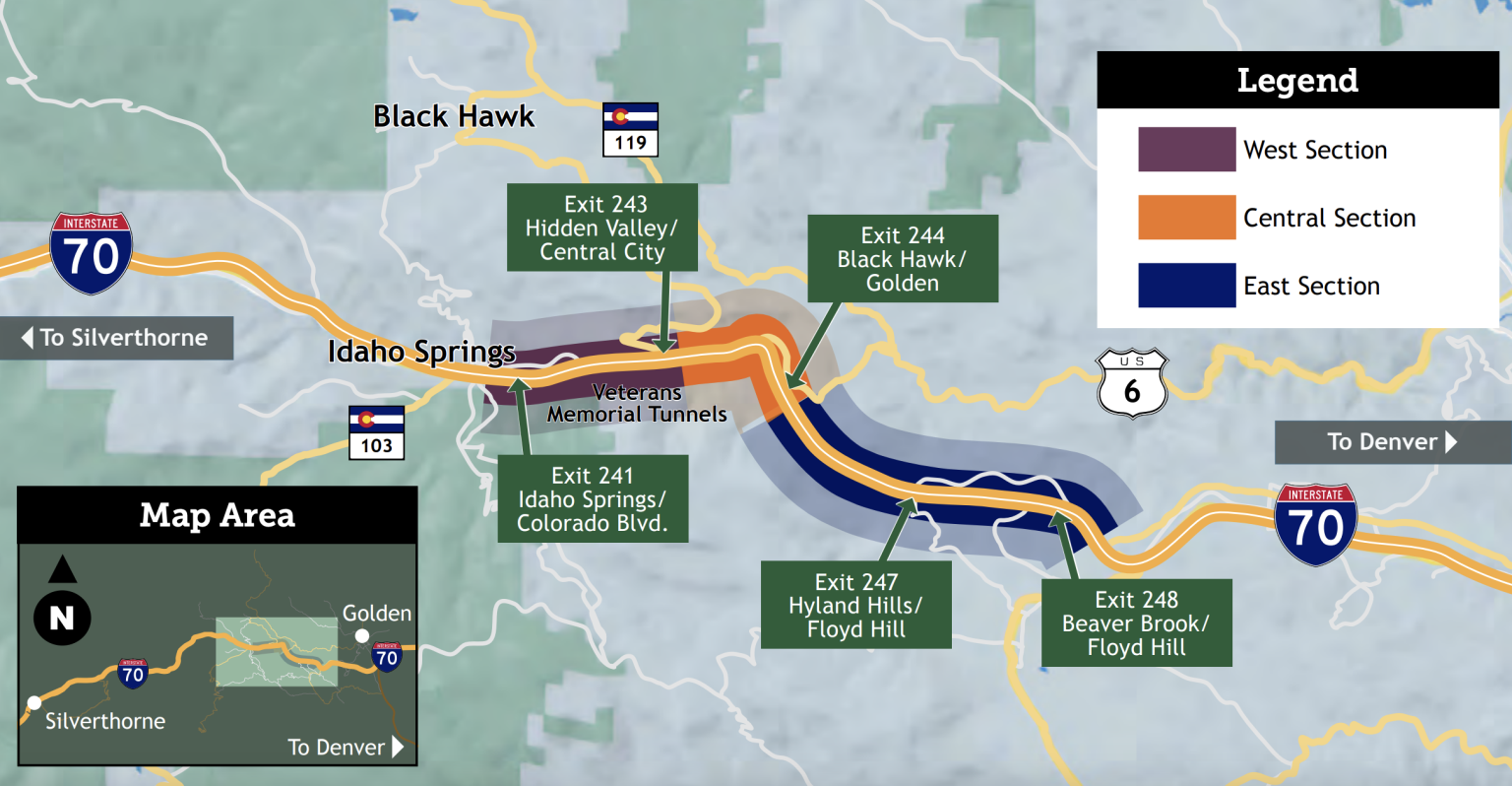 Major road work planned for Interstate 70’s Floyd Hill project in 2025