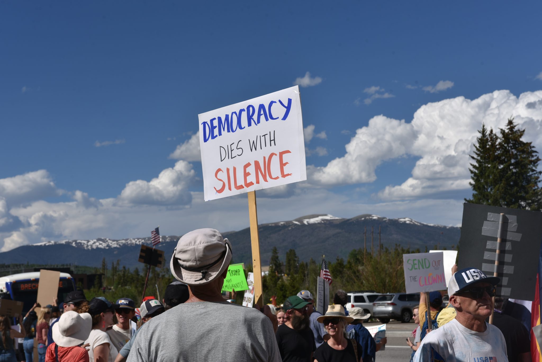 Policy Protest PHOTOS: Protestors gather in Frisco Saturday for ‘No Kings’ protest ...