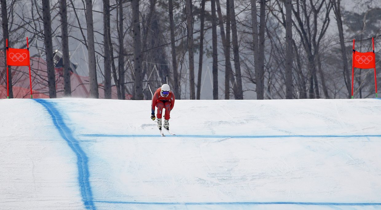 Olympic men’s downhill ski race postponed amid strong wind