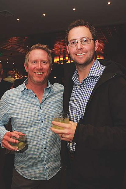 Seth Wagner with JonesTrading in Aspen and  Sam Solem. Bob Rugile photo.