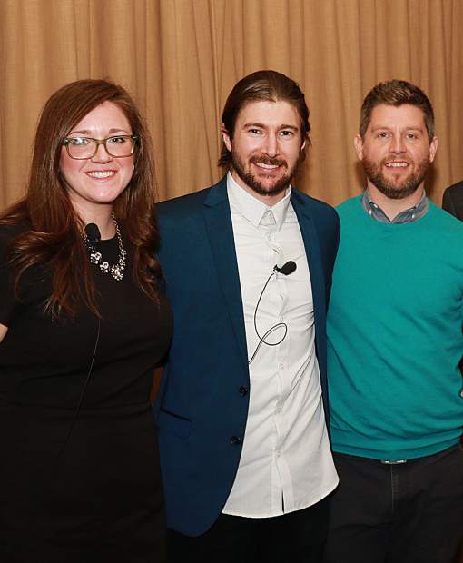 Alisyn Malek, JR Hildebrand, and Alden Woodrow. Bob Rugile photo.