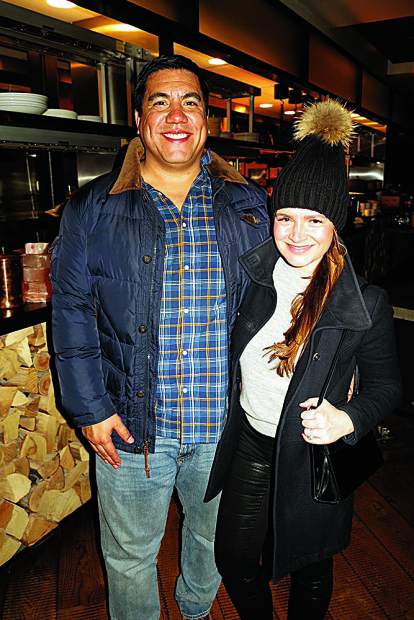 Willie and Sarah Cruz at Aspen Kitchen.
