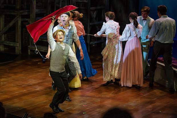 A scene from the dress rehearsal of Mary Poppins Jr. at Theatre Aspen on Tuesday. Mary Poppins Jr. is a special performance by Theatre Aspen's Summer Conservatory Students and will run from July 25-August 5.
