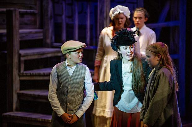 A scene from the dress rehearsal of Mary Poppins Jr. at Theatre Aspen on Tuesday. Mary Poppins Jr. is a special performance by Theatre Aspen's Summer Conservatory Students and will run from July 25-August 5.