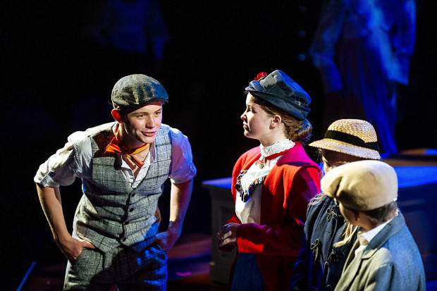 A scene from the dress rehearsal of Mary Poppins Jr. at Theatre Aspen on Tuesday. Mary Poppins Jr. is a special performance by Theatre Aspen's Summer Conservatory Students and will run from July 25-August 5.