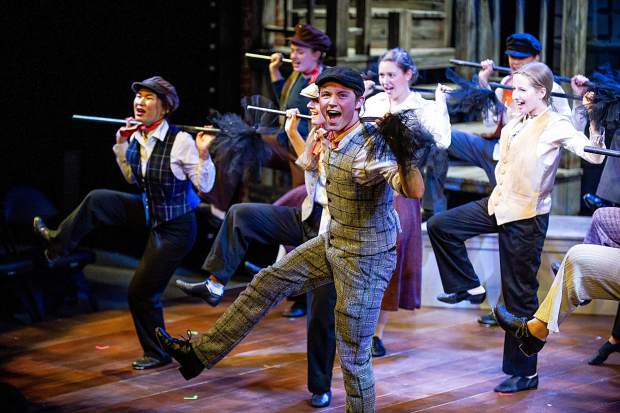 A scene from the dress rehearsal of Mary Poppins Jr. at Theatre Aspen on Tuesday. Mary Poppins Jr. is a special performance by Theatre Aspen's Summer Conservatory Students and will run from July 25-August 5.