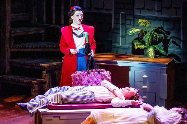 A scene from the dress rehearsal of Mary Poppins Jr. at Theatre Aspen on Tuesday. Mary Poppins Jr. is a special performance by Theatre Aspen's Summer Conservatory Students and will run from July 25-August 5.